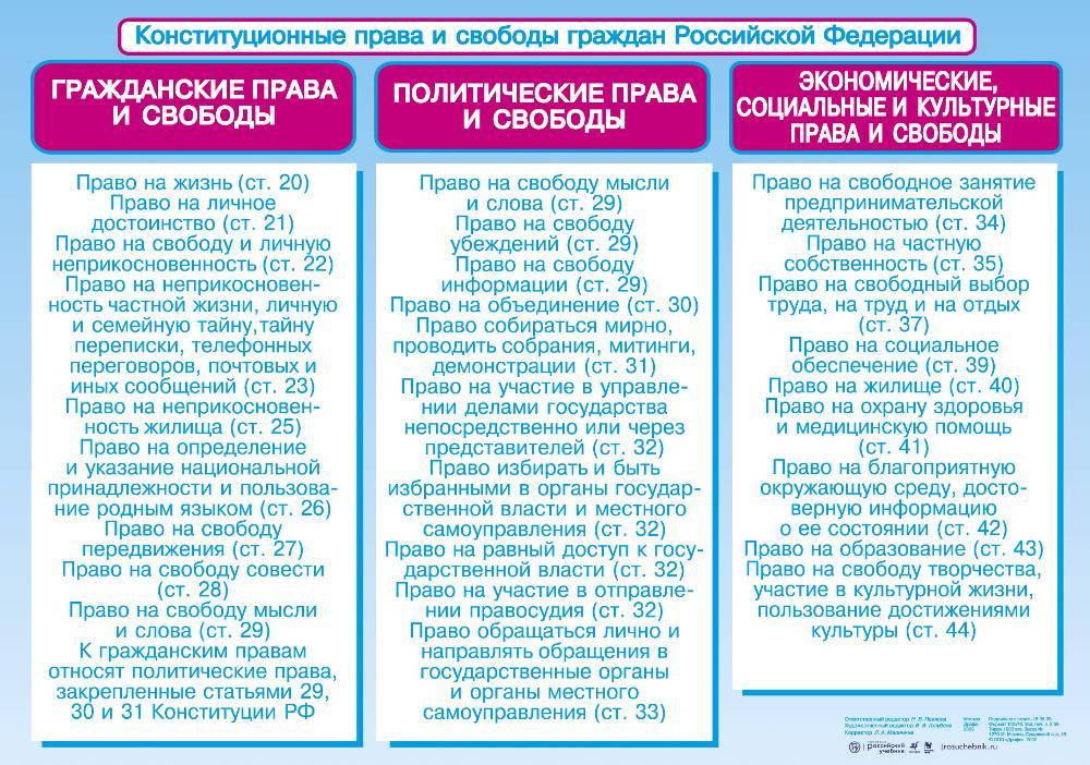 Виды прав человека. конституционные права и свободы человека :: businessman.ru