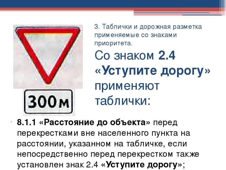 Знак «уступи дорогу» на перекрестке: правила проезда дорожного знака 2.4