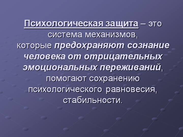 Классификация психологических защит презентация