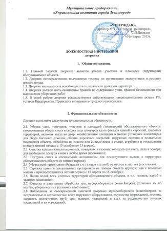 Должностная инструкция завхоза в школе 2022 года образец