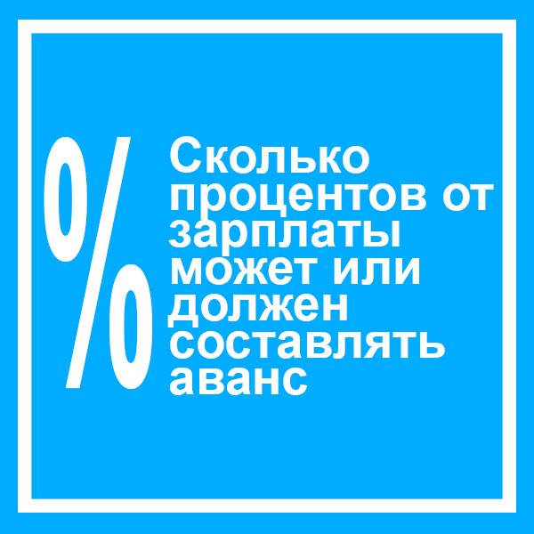 Аванс: сколько от зарплаты процентов составляет по закону? :: businessman.ru