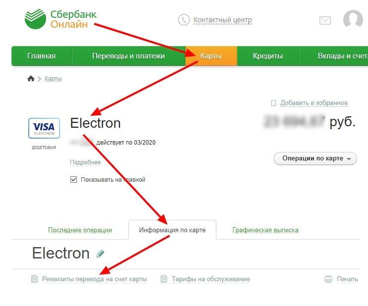 Способы распечатать реквизиты карты сбербанка через сервис «сбербанк-онлайн»