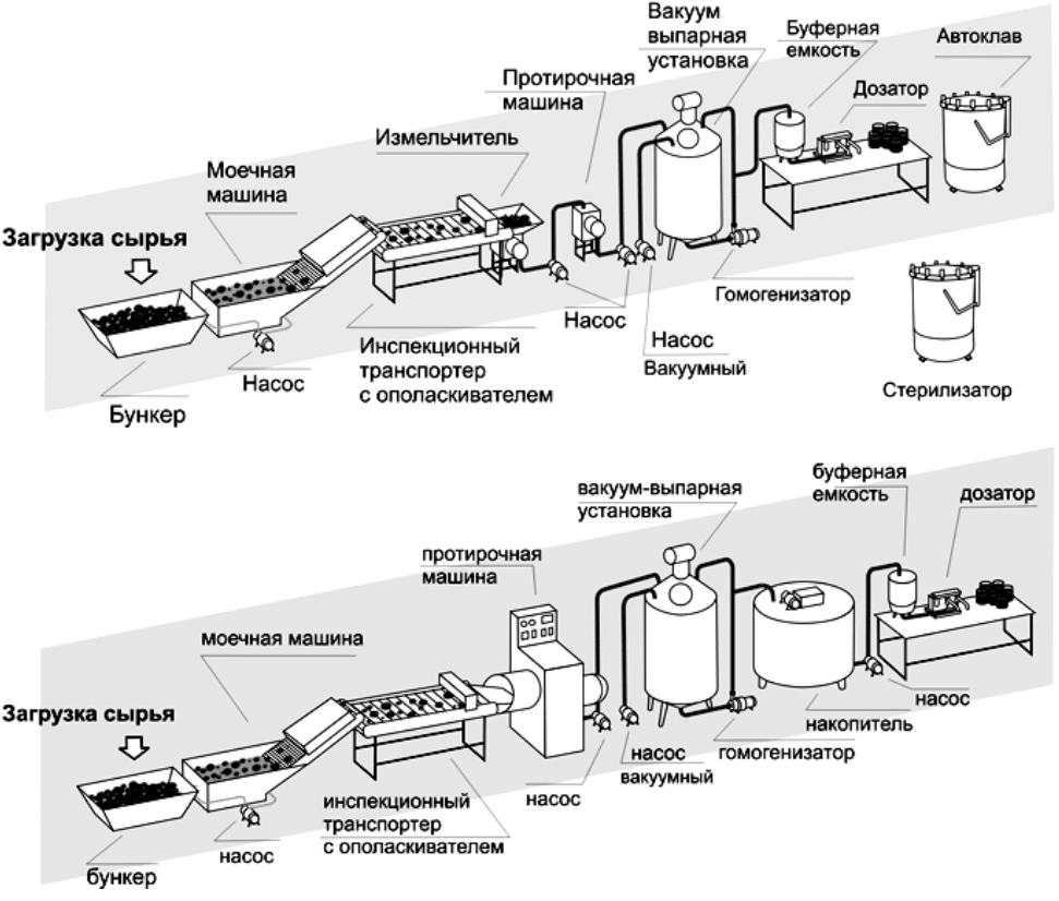 Производство соков - оборудование для розлива и отжима сока, линия, технология, цех по производству натуральных соков в россии