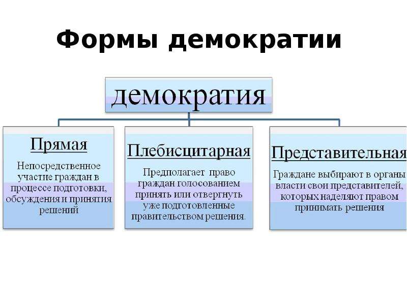 Представительная демократия схема