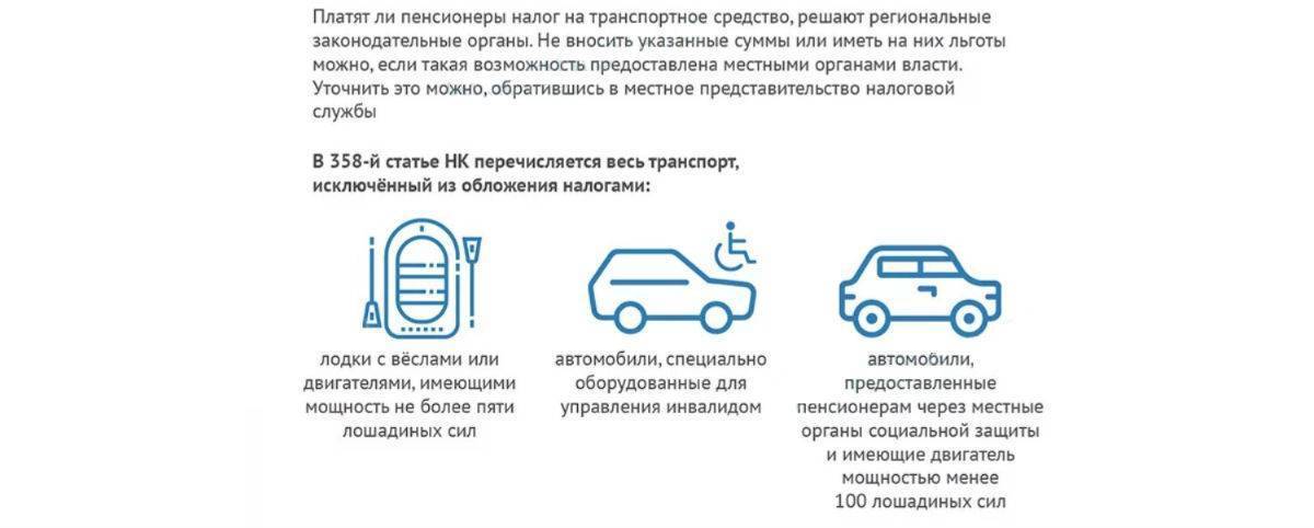 Льготы пенсионерам по транспортному налогу в регионах россии