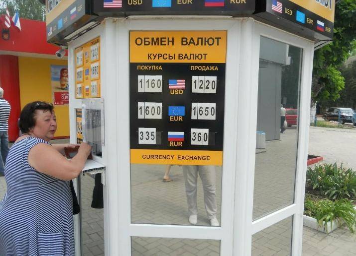 Обмен валюты карта