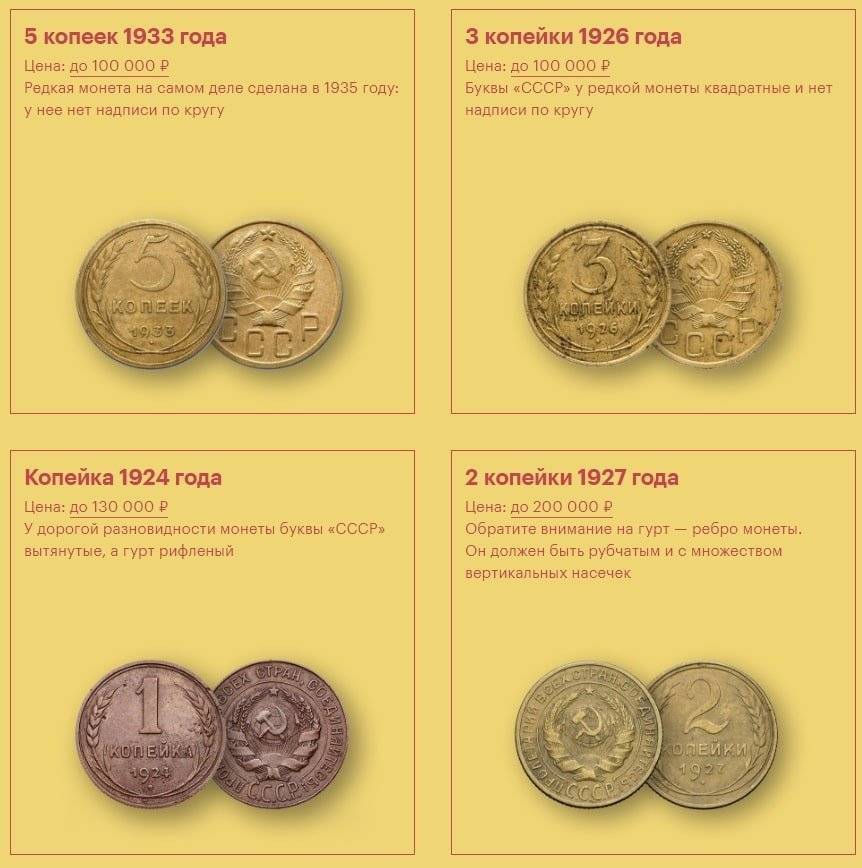 Редкие и дорогие памятные монеты ссср