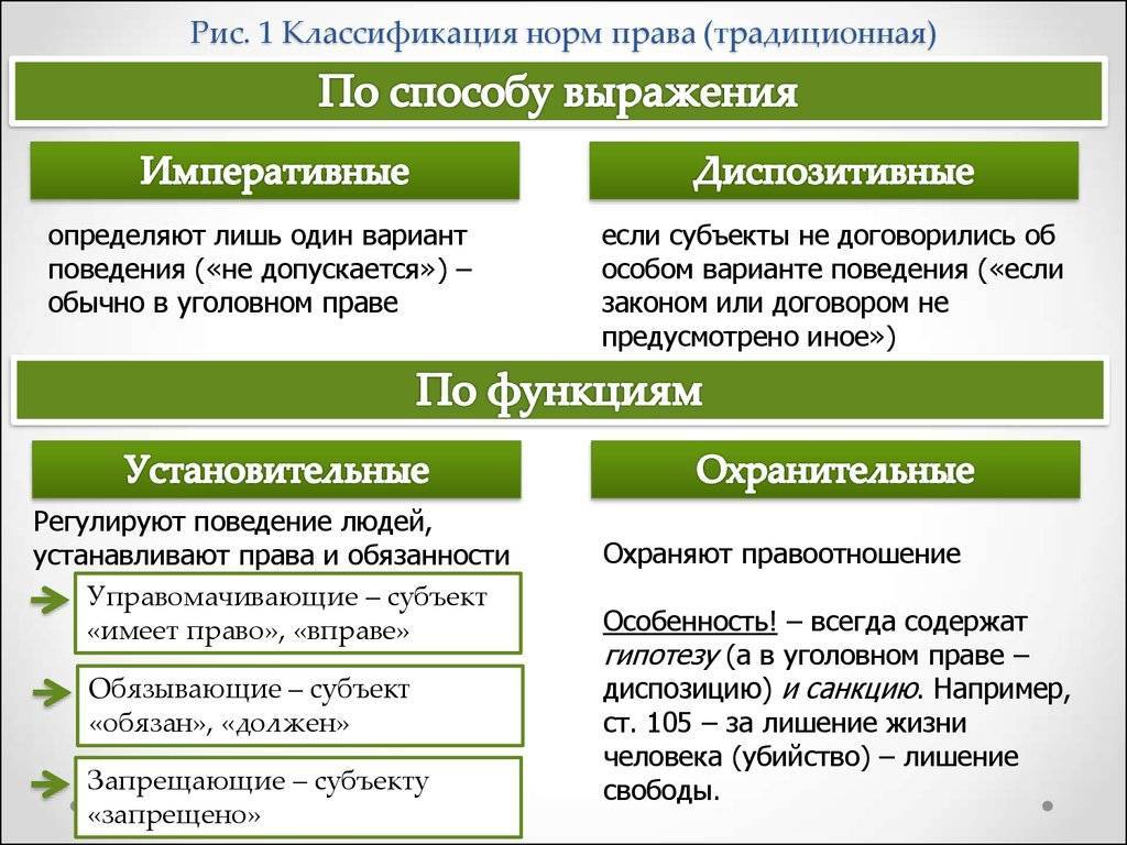Императивная и диспозитивная норма в русском языке