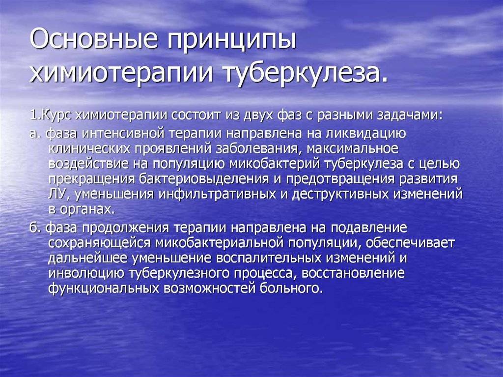 Схема терапии туберкулеза по iv режиму назначается при выявлении резистентности к препаратам