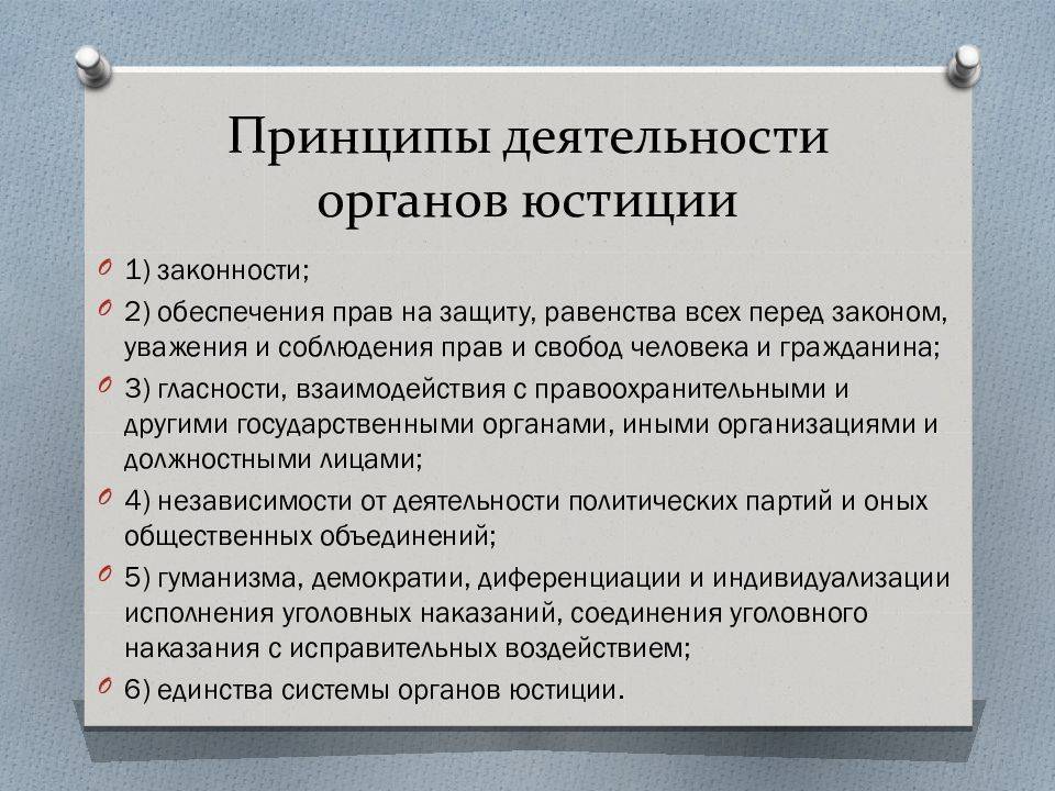 Органы юстиции презентация