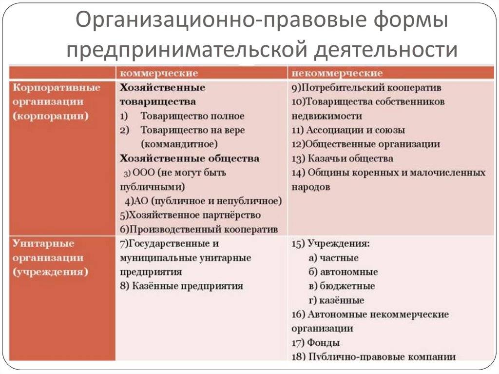 Общество организационно правовая