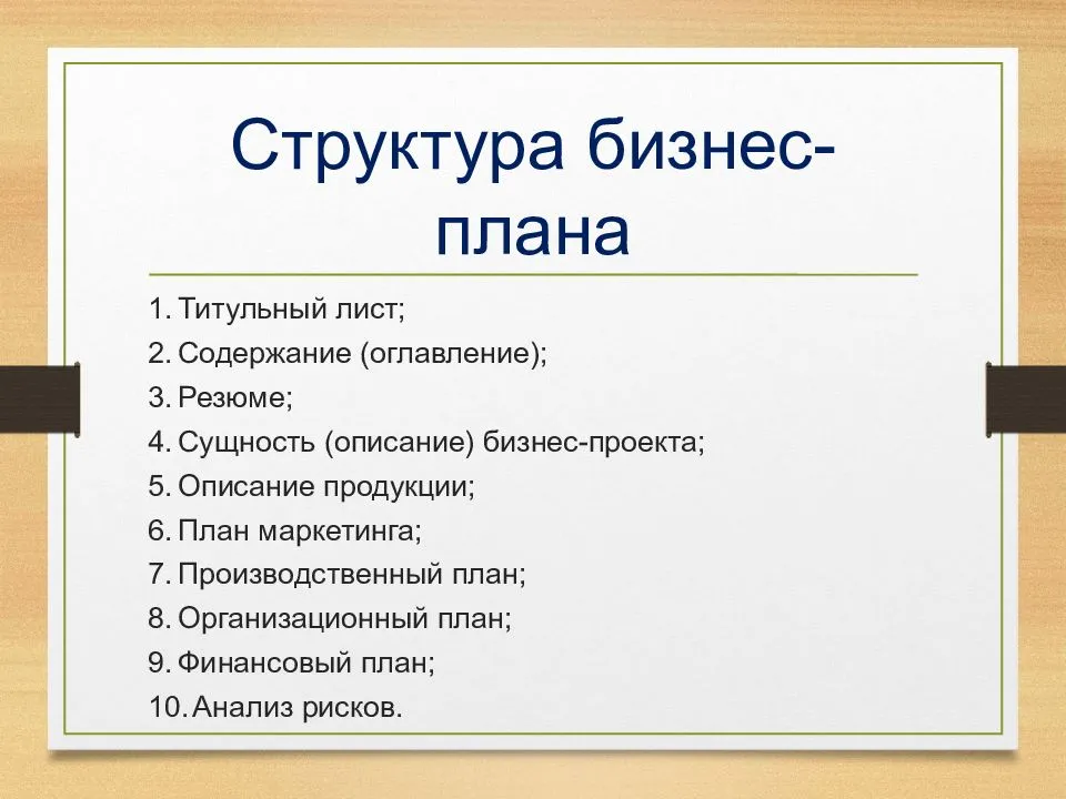 Готовый бизнес проект с расчетами для студентов с презентацией