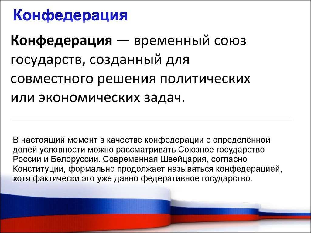 Конфедеративное государство: признаки, особенности, примеры :: businessman.ru