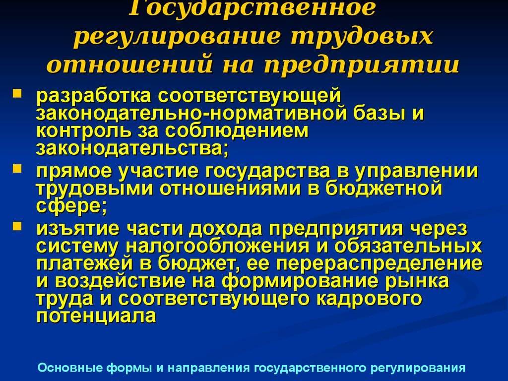 Правовое регулирование трудовых отношений презентация 10 класс