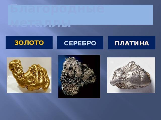 Благородные металлы: виды, список, свойства, добыча и обработка :: syl.ru