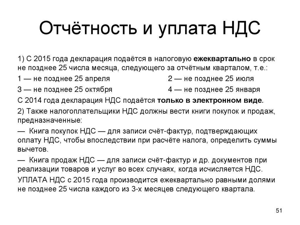 Порядок и срок уплаты ндс :: syl.ru