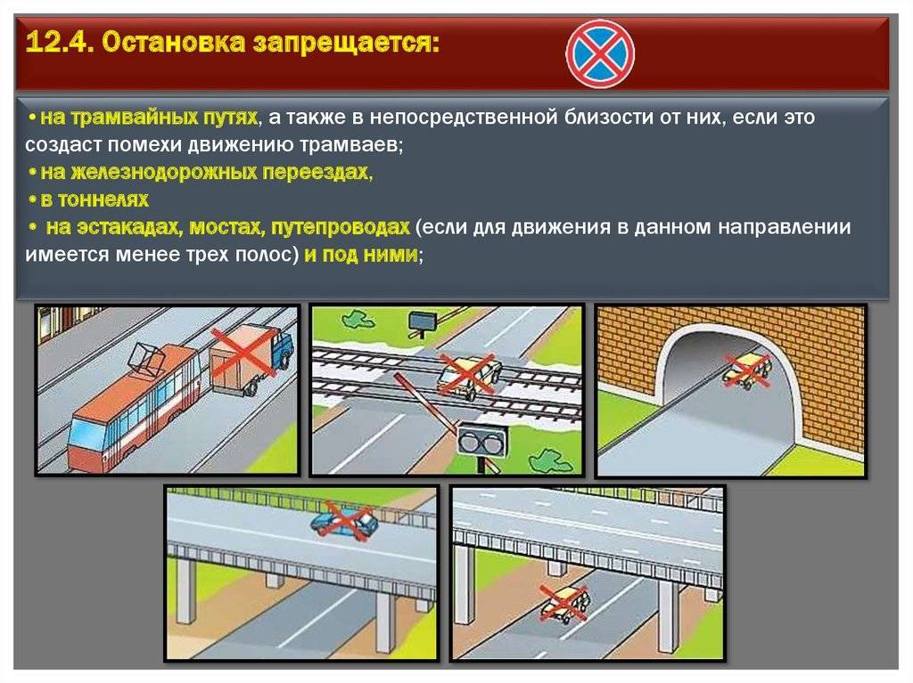 Правила остановки и стоянки транспортного средства, остановка на остановках для общественного транспорта