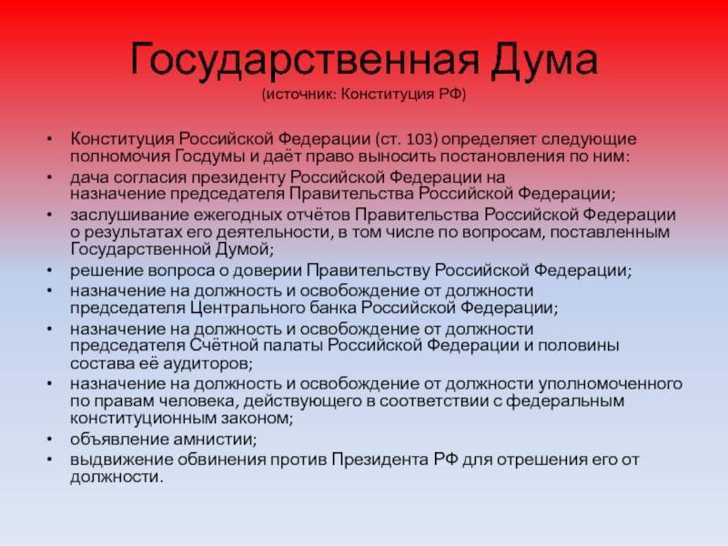 Парламент российской федерации: понятие, характеристика