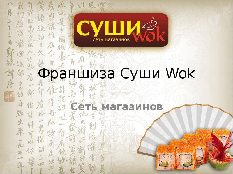 Франшиза суши wok – готовое решение для открытия собственного бизнеса доставки еды