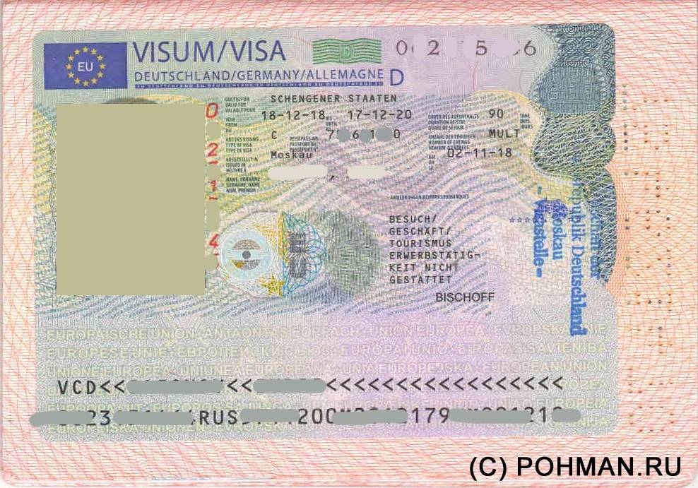 Виды виз в рф: категории виз и их различия