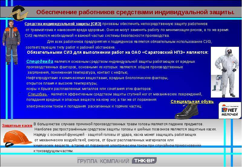 Обеспечение работников средствами индивидуальной защиты. классификация сиз :: businessman.ru